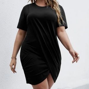Black Tulip Hem Dress